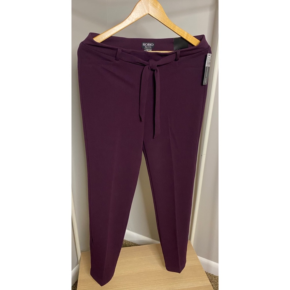 Soho Apparel Purple Dress Pants